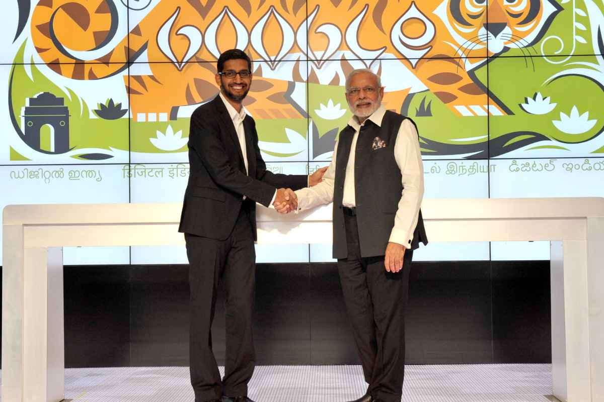 PM Modi Sundar Pichai Meet at Washington