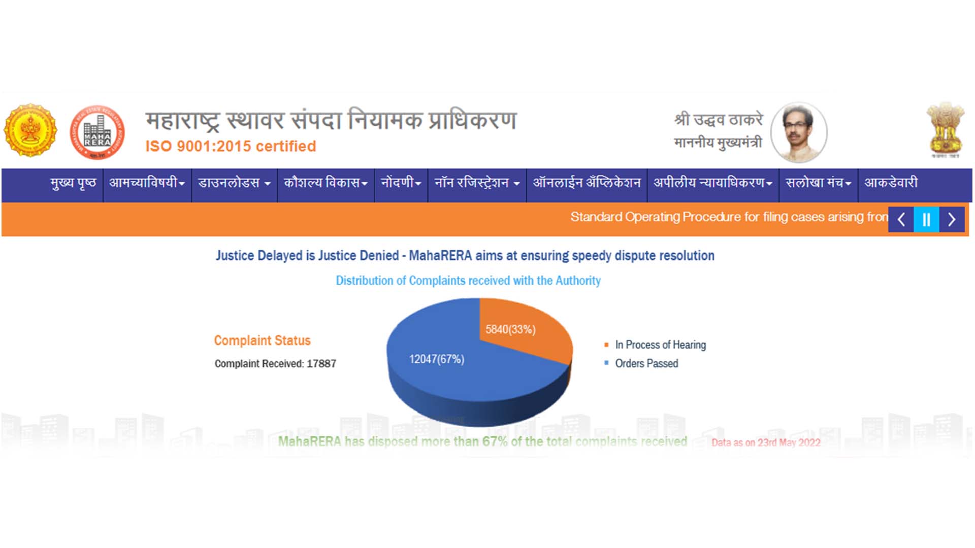 government maha rera