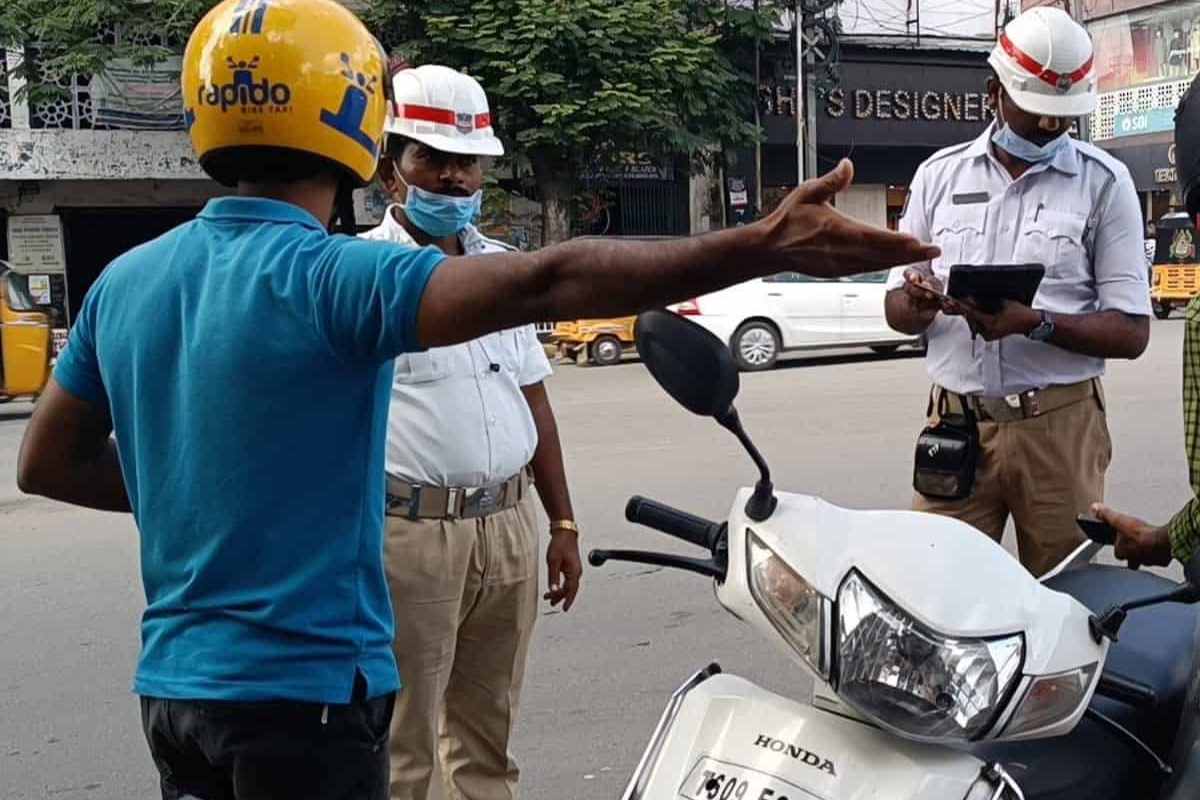 Penalty for violation of traffic rules