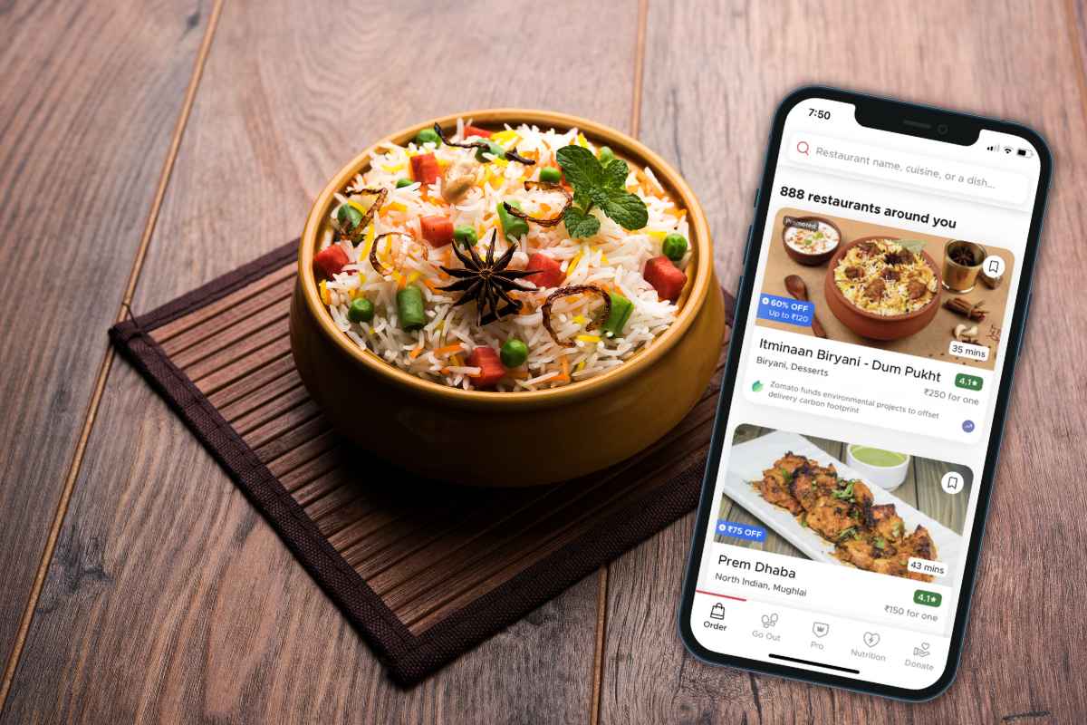 Zomato Biryani Order