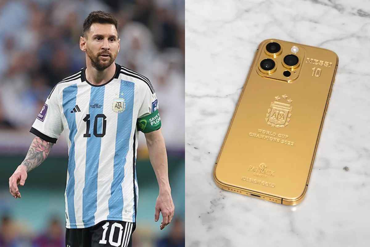 Messi Gifts Gold Iphone