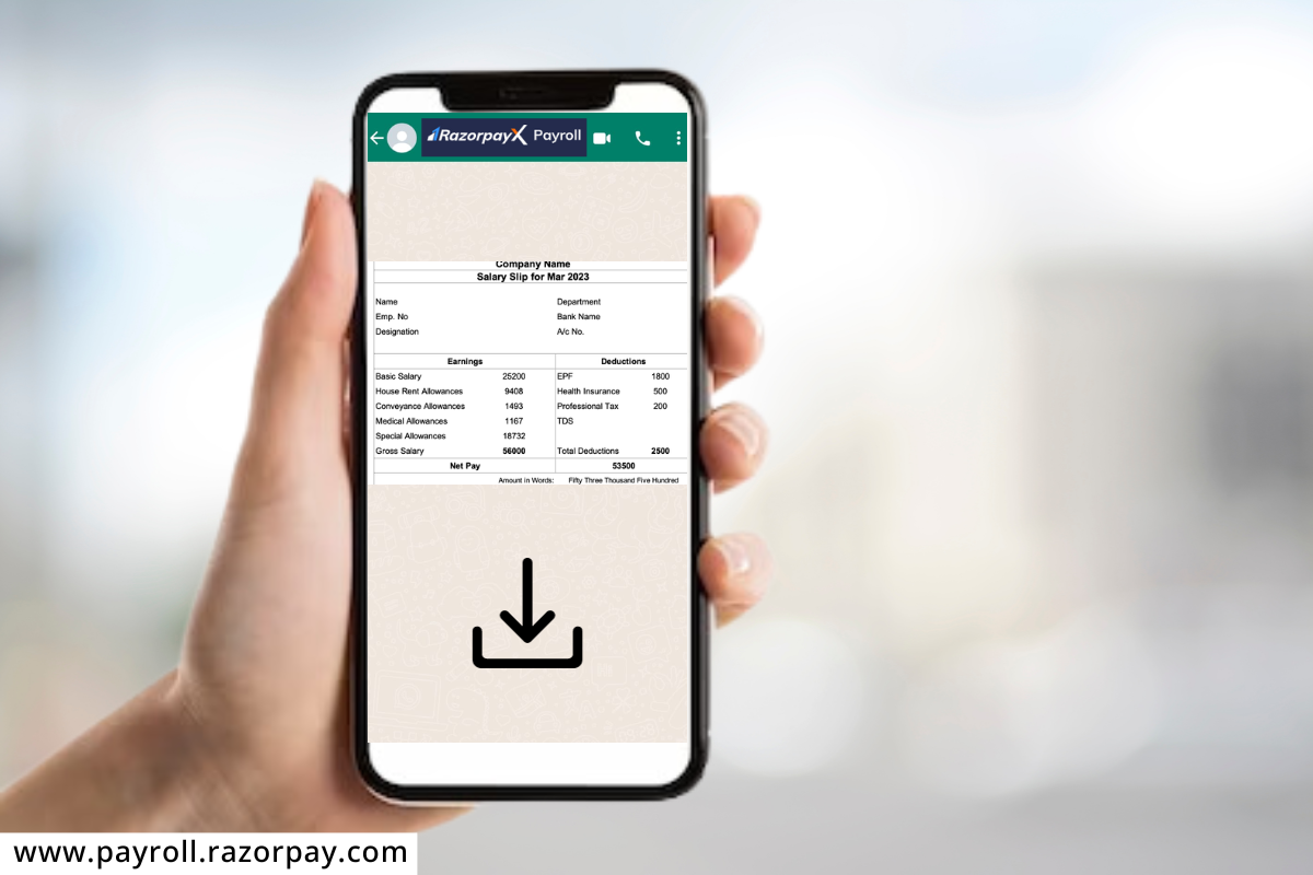 Payslip on whatsapp : आता व्हाट्सअॅपवरच डाऊनलोड करता येणार पेस्लीप; रेझरपेची घोषणा