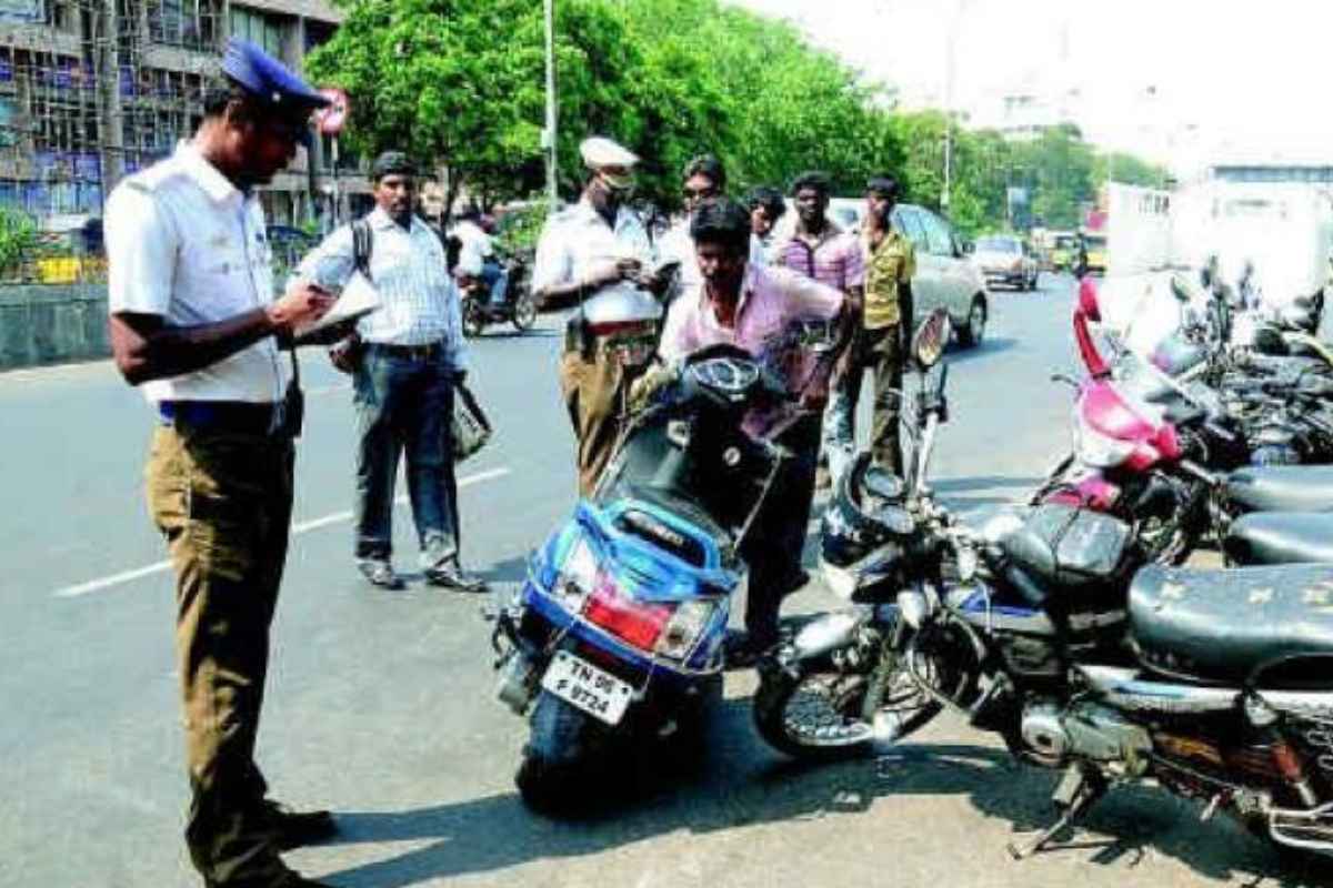 Traffic challan
