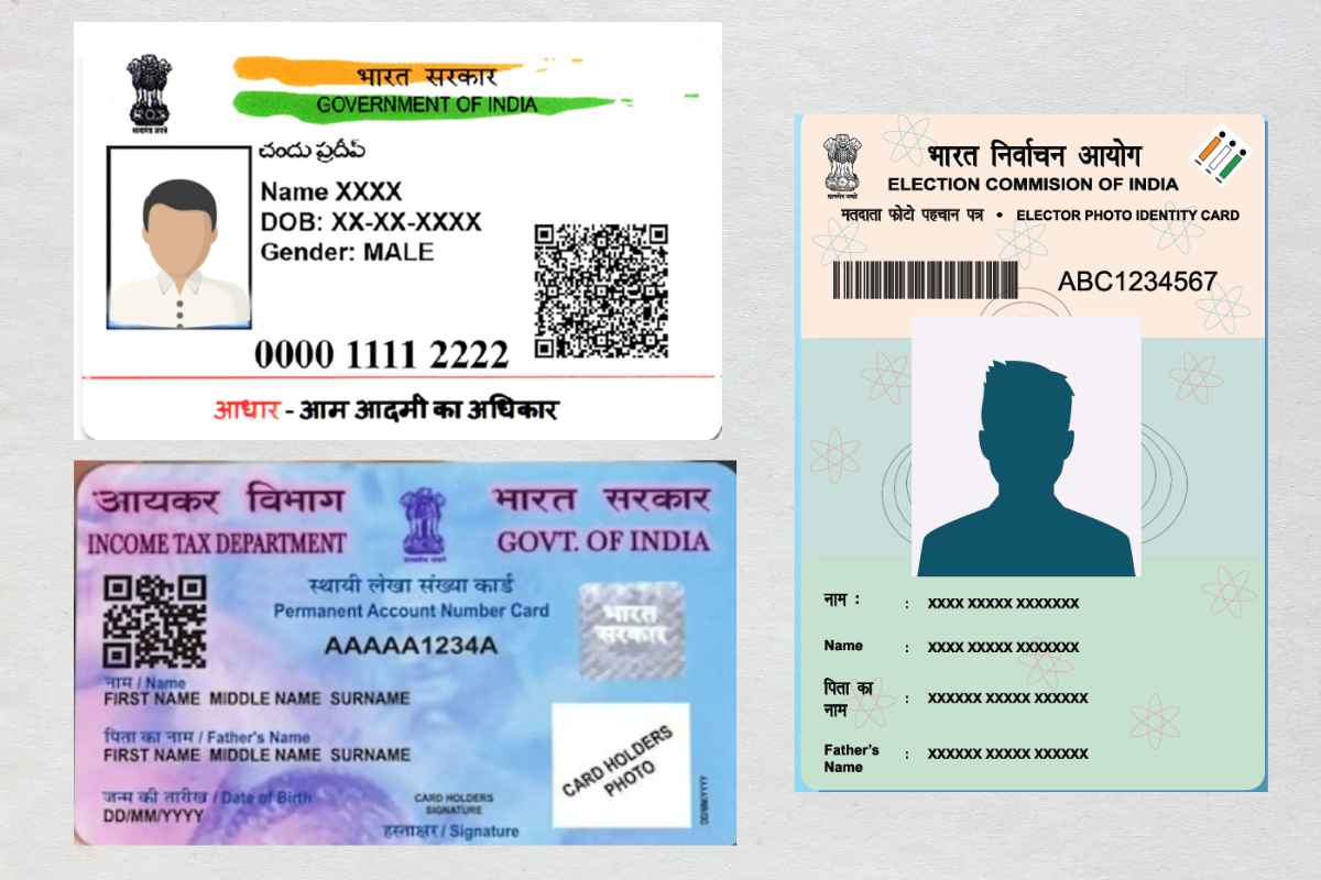Aadhaar, PAN, Voter ID Card